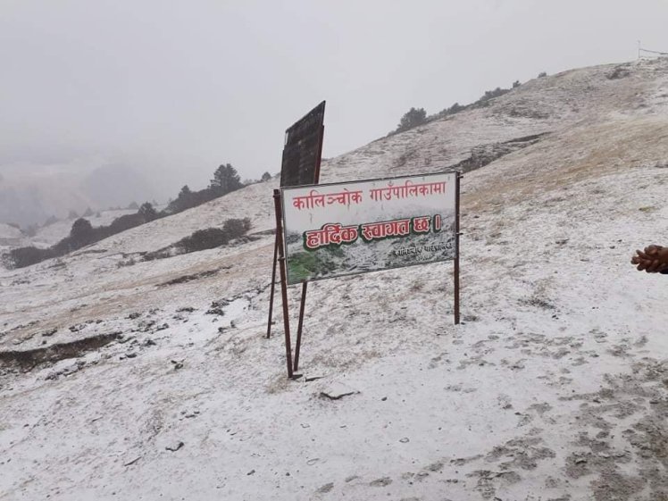 Kalinchowk will be more decorated by the snow falling . December and Janauray is the best time for falling snow in Kalinchowk Nepal.
